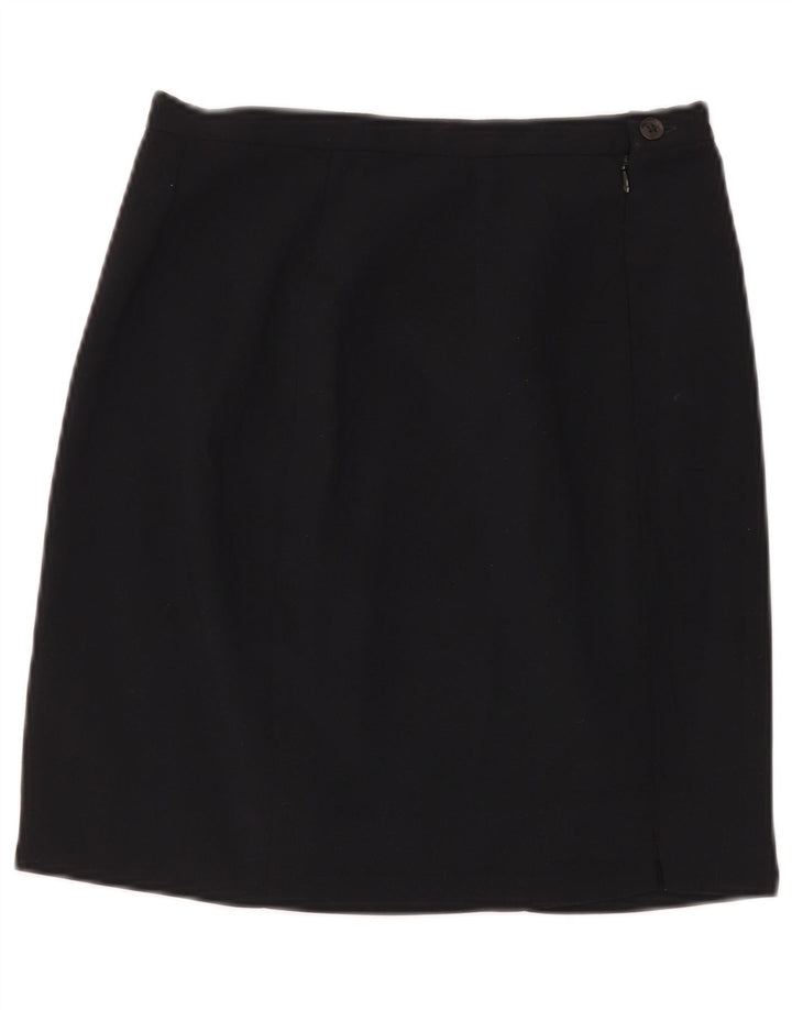 Женская мини-юбка Zara EU 40 Medium W30 Темно-синий полиэстер
