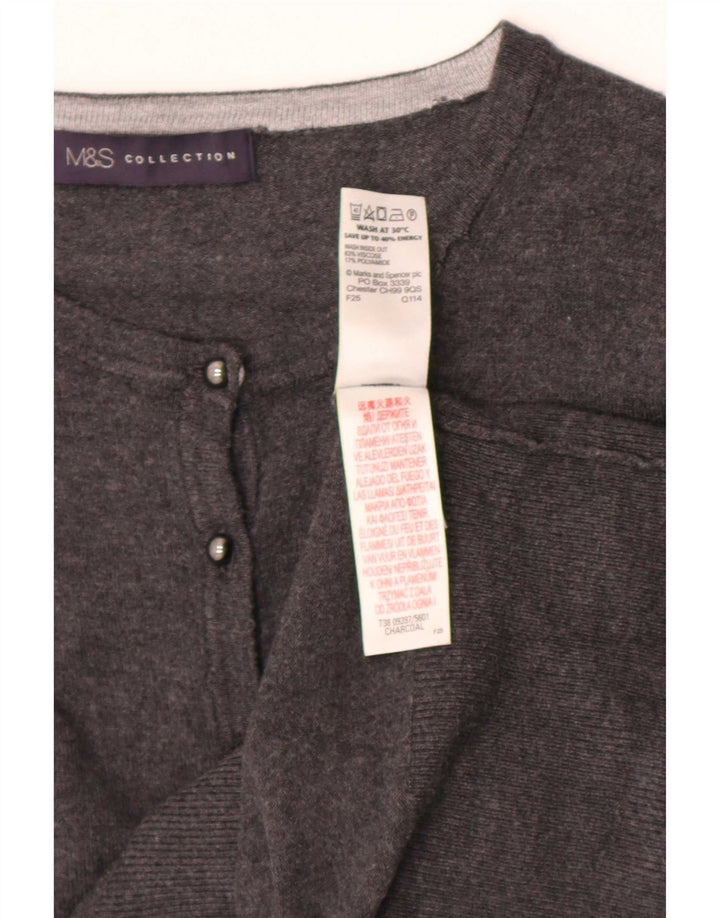 Женский кардиган Marks & Spencer UK 8, маленький серый вискоза