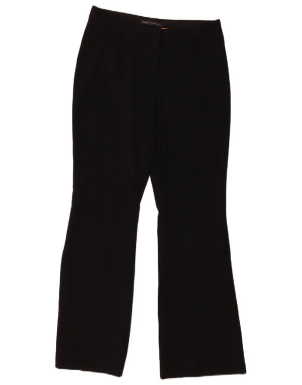 Женские повседневные брюки Marks & Spencer Bootcut UK 10, маленькие W32 L30, черные