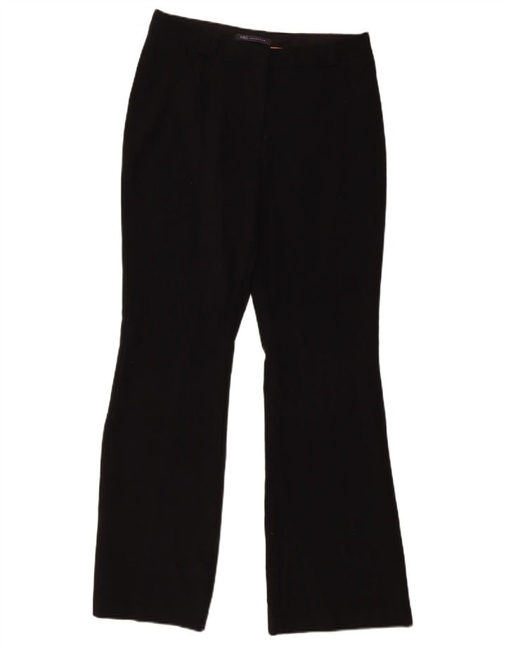 Женские повседневные брюки Marks & Spencer Bootcut UK 10, маленькие W32 L30, черные