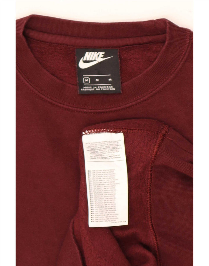 Мужской свитер Nike, джемпер среднего цвета, бордовый, хлопок