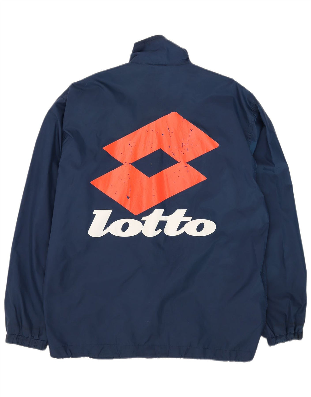Lotto Мужской спортивный костюм свободного кроя с рисунком, верхняя куртка, средний темно-синий