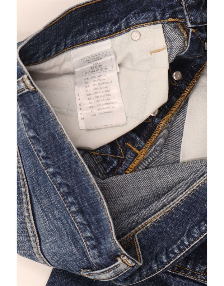 Мужские прямые джинсы Carhartt W32 L34 темно-синие, хлопок