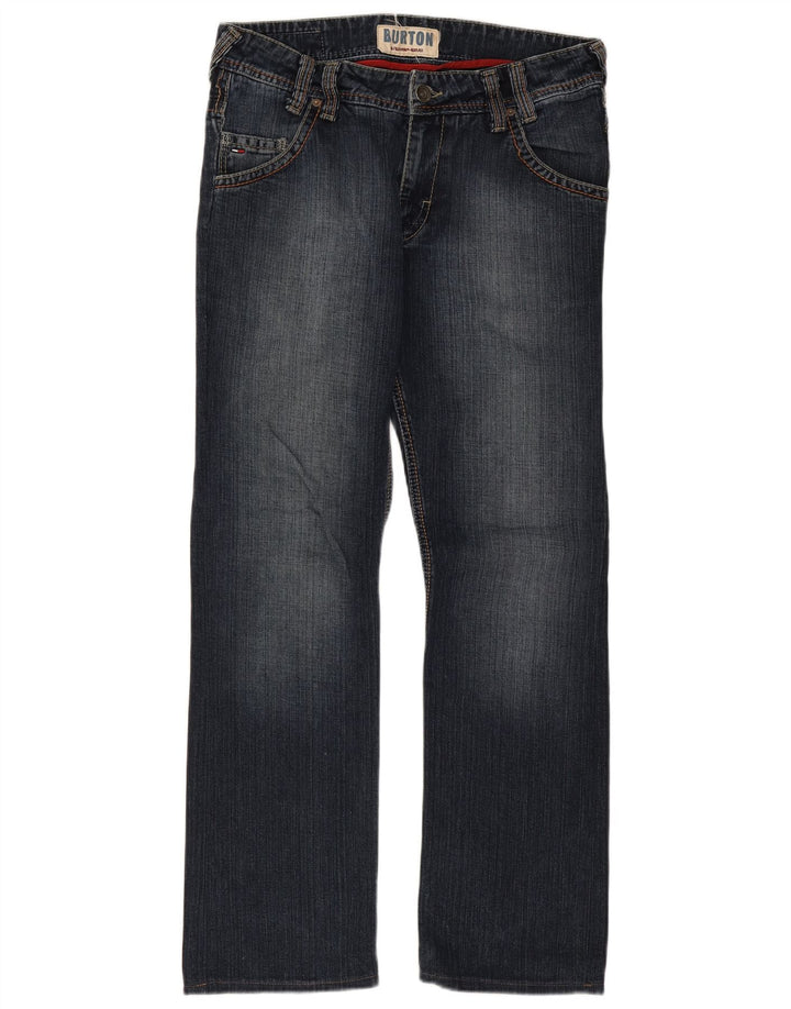 Женские прямые джинсы Burton W32 L30 темно-синие, хлопок