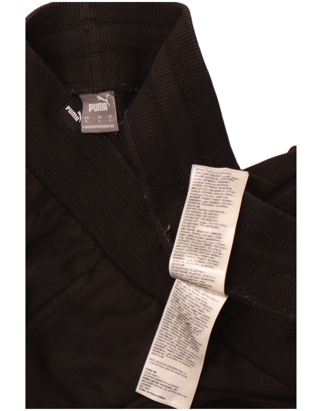 Мужские спортивные брюки Puma, маленькие черные хлопковые брюки для бега