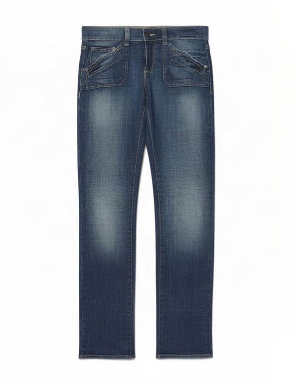 Женские узкие джинсы Calvin Klein W30 L30 синие, хлопок