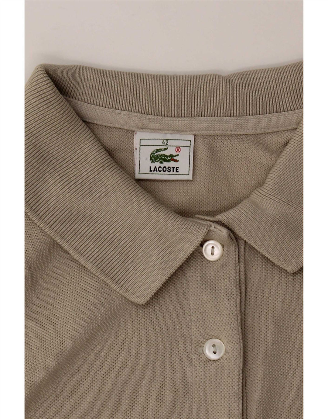 Женская рубашка-поло без рукавов Lacoste EU 42, большая, серая