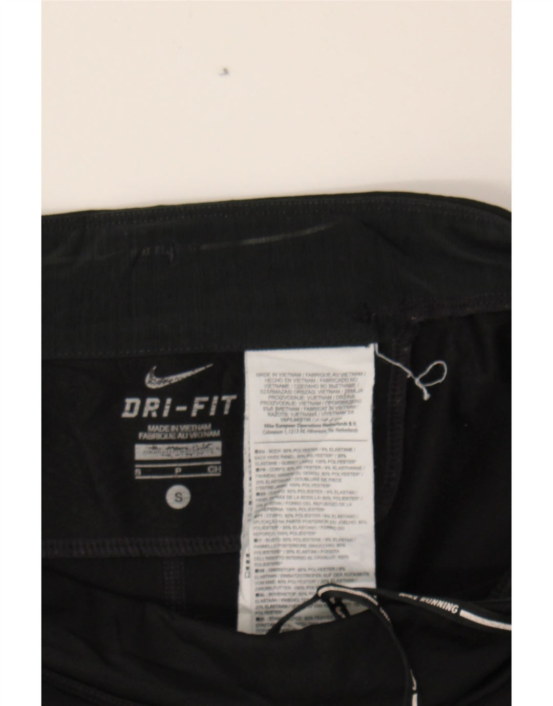 NIKE Womens Dri Fit Capri Tracksuit Trousers UK 10 Small  Black Polyester Vintage Nike and Second-Hand Nike from Messina Hembry 