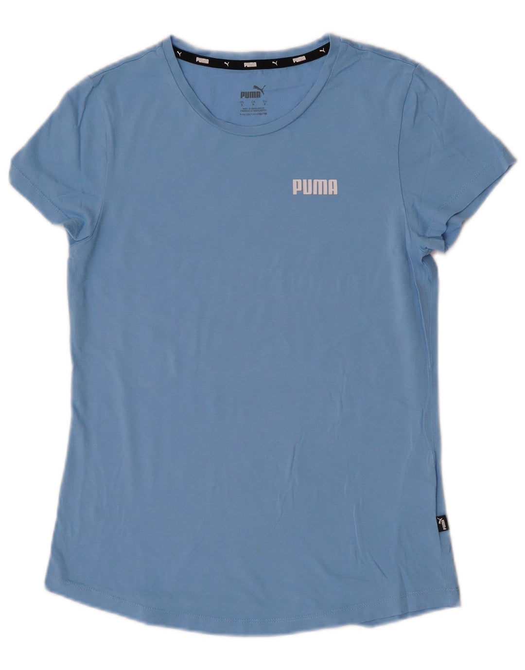 Женская футболка Puma Top UK 10, маленькая, синяя, хлопок
