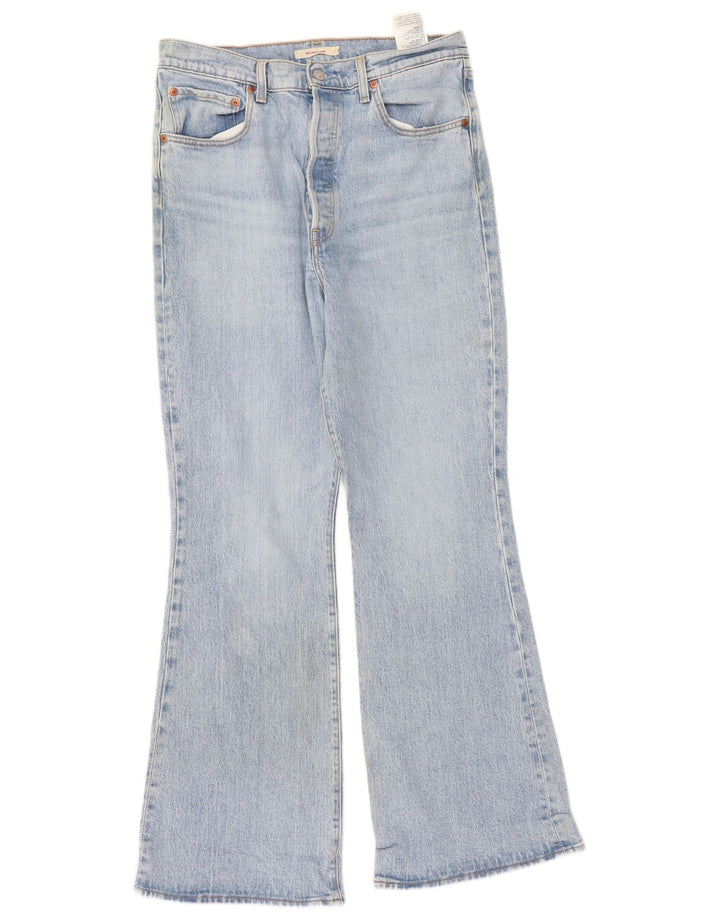 Женские расклешенные джинсы Levi's Ribcage W31 L32, синий хлопок