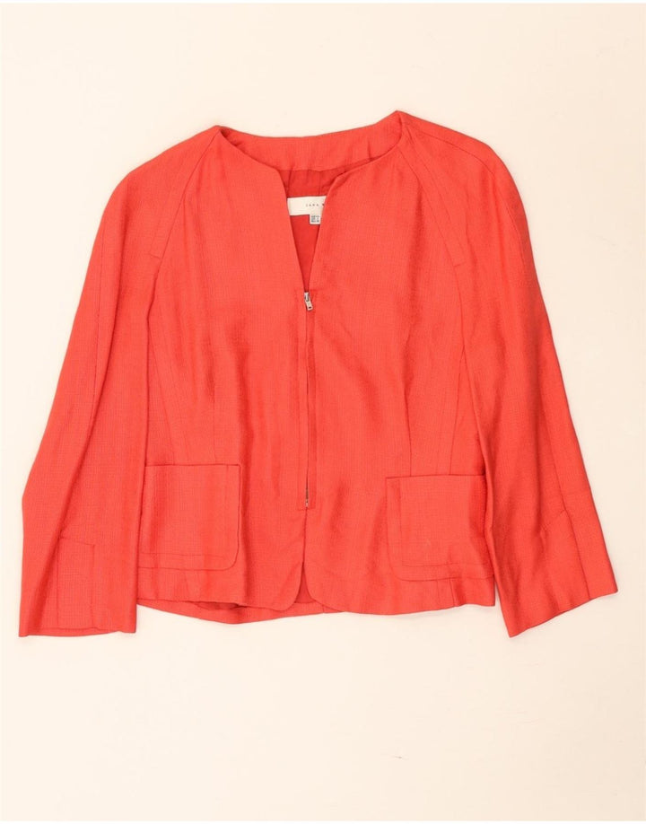Женское болеро с рукавами 3/4 Zara EU 40, средний красный вискоза