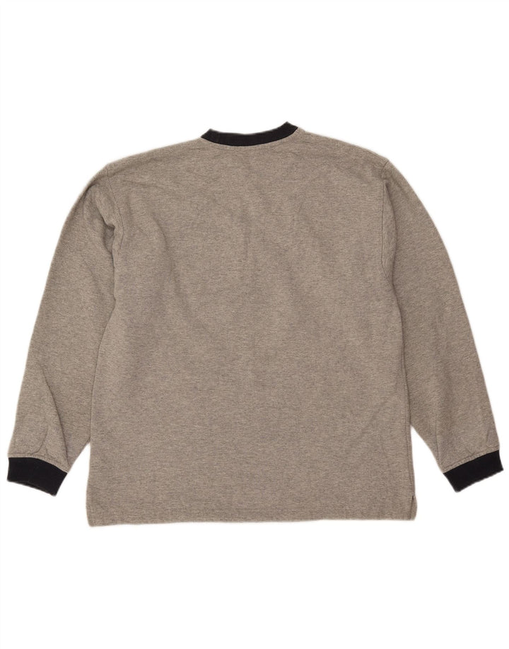 Fila Мужской свитшот с рисунком IT 48 Средний серый хлопок в крапинку