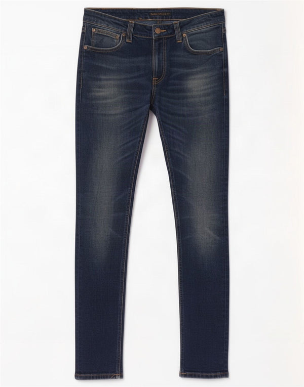 Мужские джинсы скинни Nudie W30 L32, синий хлопок
