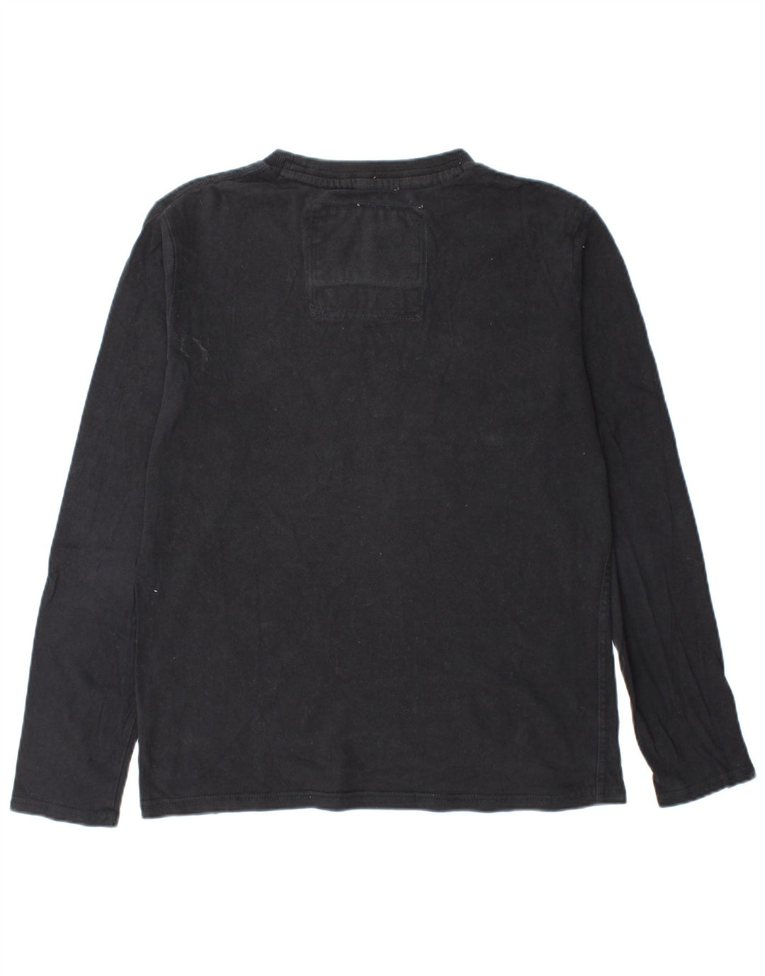 SUPERDRY Мужской топ с рисунком, длинный рукав, большой черный хлопок, хлопок