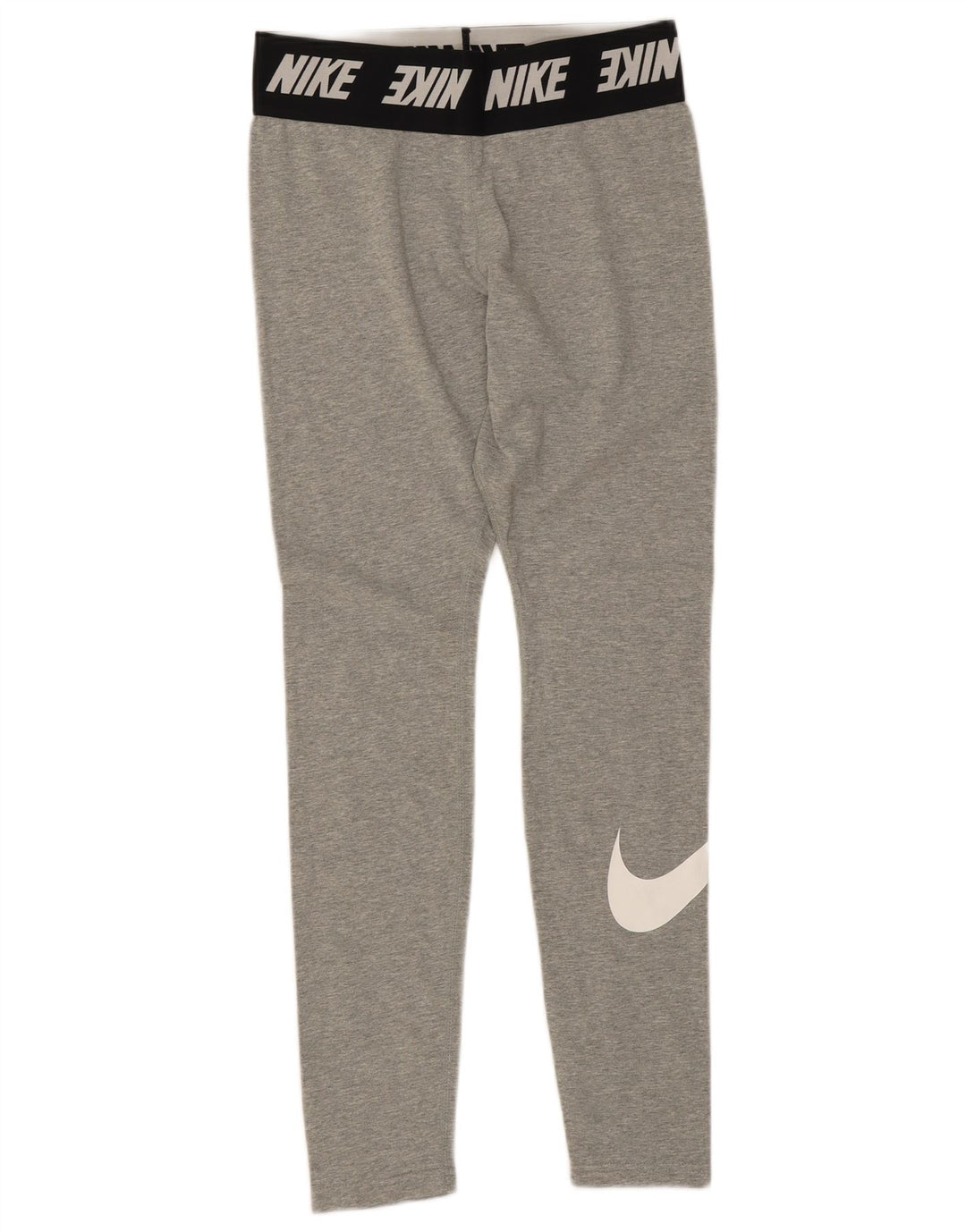 Женские леггинсы с рисунком Nike UK 10, хлопок среднего серого цвета с цветными блоками