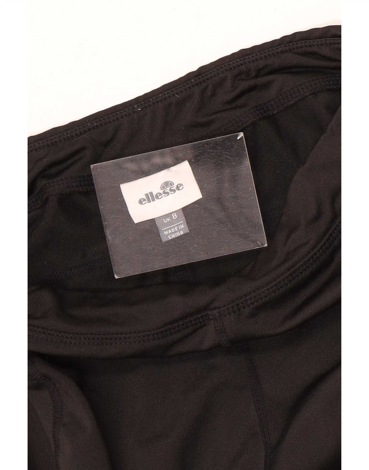 Женские леггинсы-капри Ellesse UK 8, маленькие черные