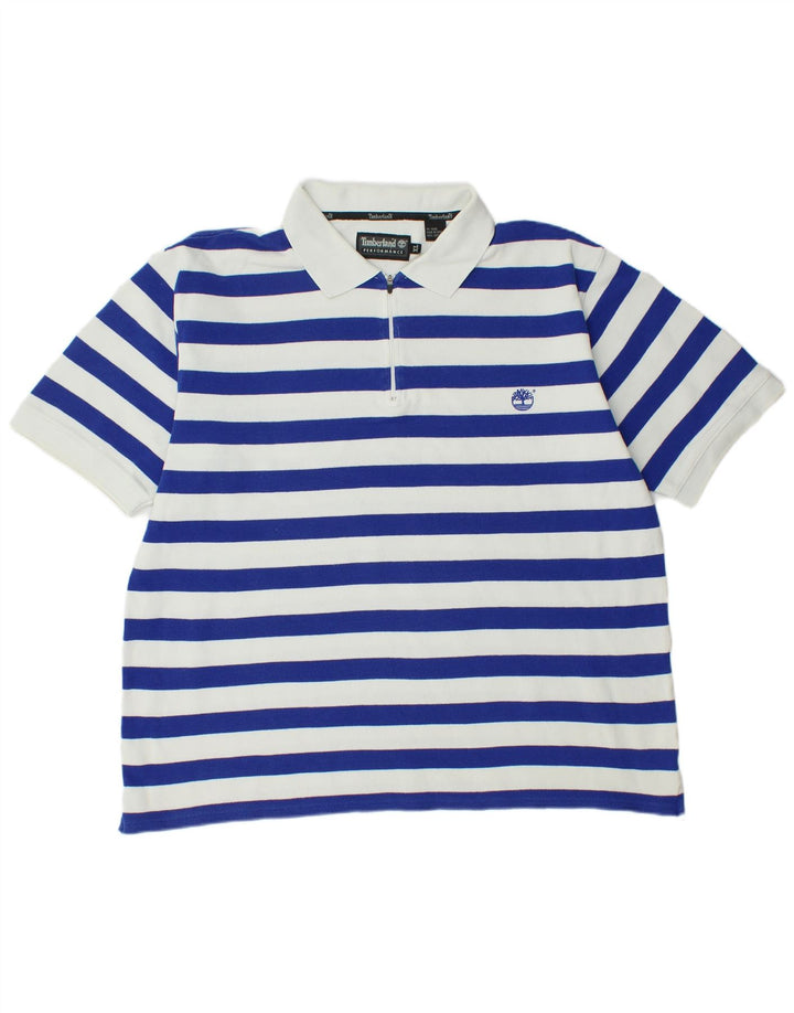 Мужская рубашка-поло TIMBERLAND XL, синяя полоска, хлопок