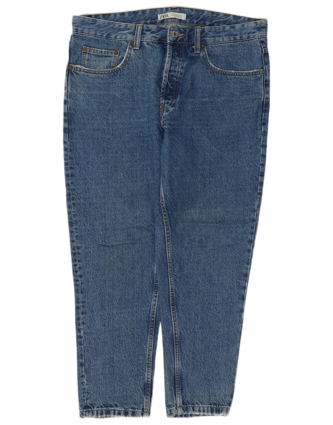 Мужские зауженные джинсы Zara EU 44, большие W34 L27, синие