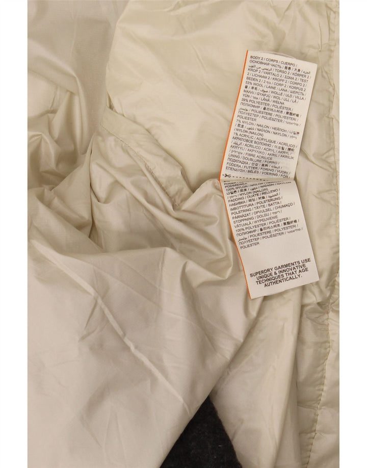 Женская утепленная куртка Superdry с капюшоном UK 18 XL Разноцветные цветные блоки
