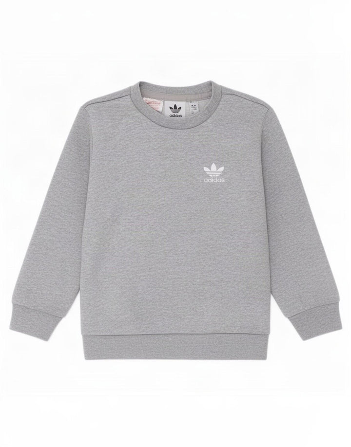 Свитшот Adidas для мальчиков 2-3 года, серый хлопок