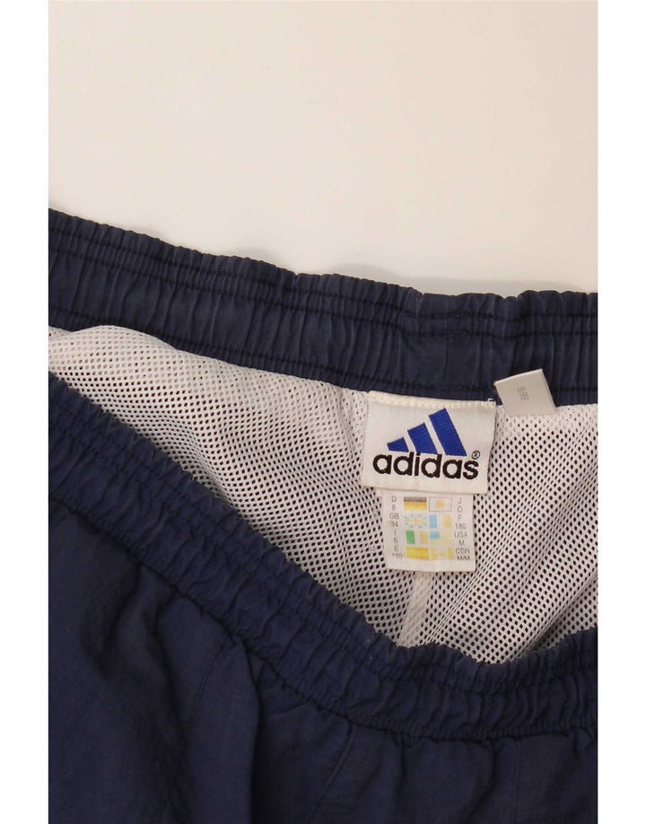 Мужские спортивные брюки Adidas среднего размера, темно-синие, полиамид