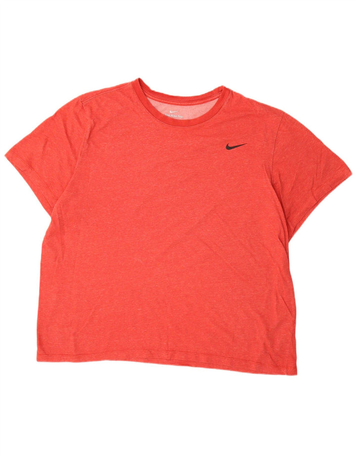Мужская футболка NIKE Dri Fit 2XL, красный хлопок
