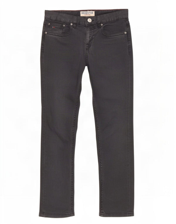 Tommy Hilfiger Womens Slim Casual Trousers W29 L32 Grey Cotton
