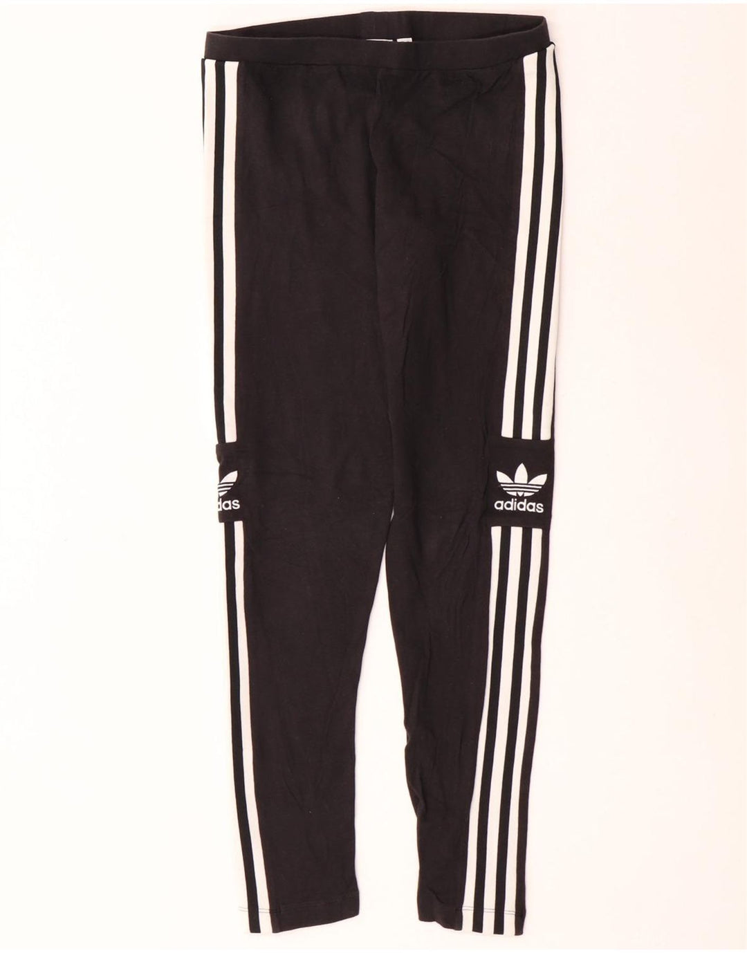 Женские леггинсы Adidas UK 12, средние черные хлопковые