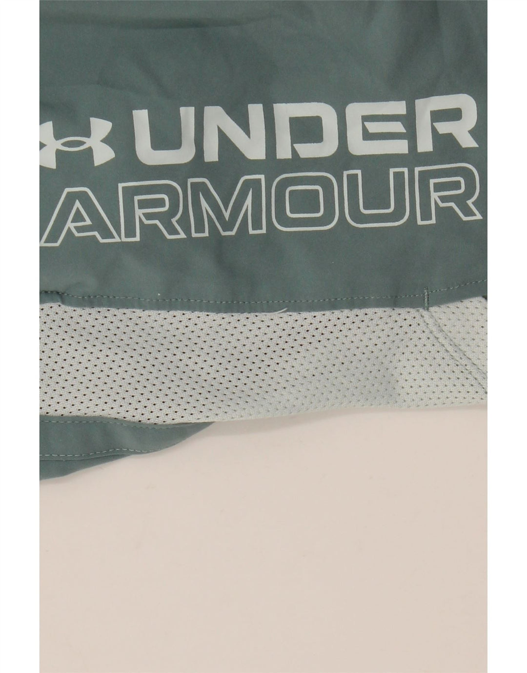 Мужские спортивные шорты с рисунком Under Armour, средние зеленые цветные блоки