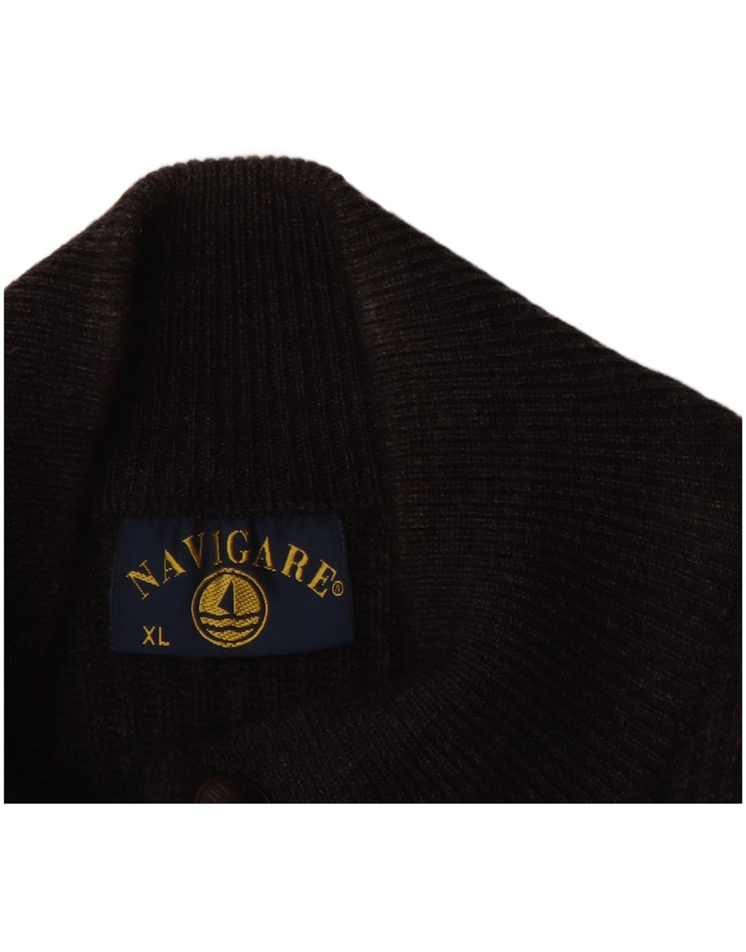 NAVIGARE Мужской кардиган-свитер XL, черный, шерсть