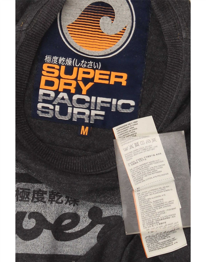 Superdry Мужская футболка с рисунком Топ среднего размера, темно-синий, крапчатый, хлопок
