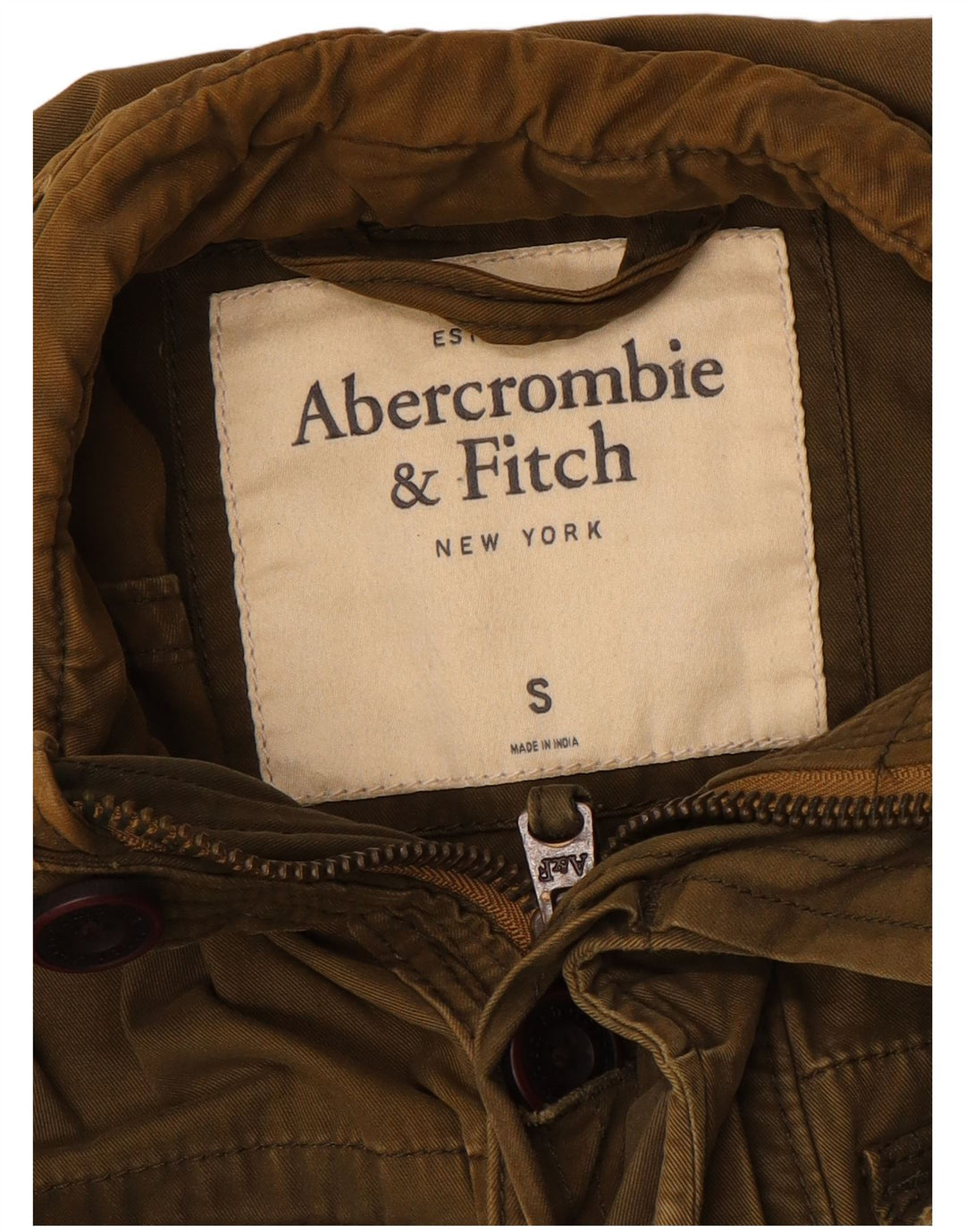 Мужская куртка в стиле милитари ABERCROMBIE & FITCH UK 36, маленький хаки