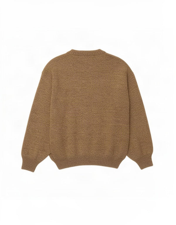 Мужской джемпер с круглым вырезом Tris Line IT 54 XL коричневый Fair Isle