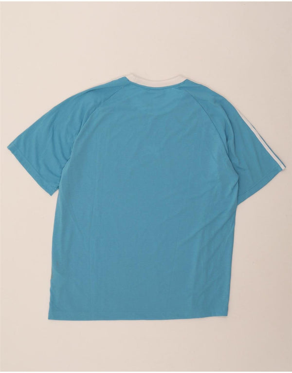 Мужская футболка Adidas Top 2XL из полиэстера в синюю полоску