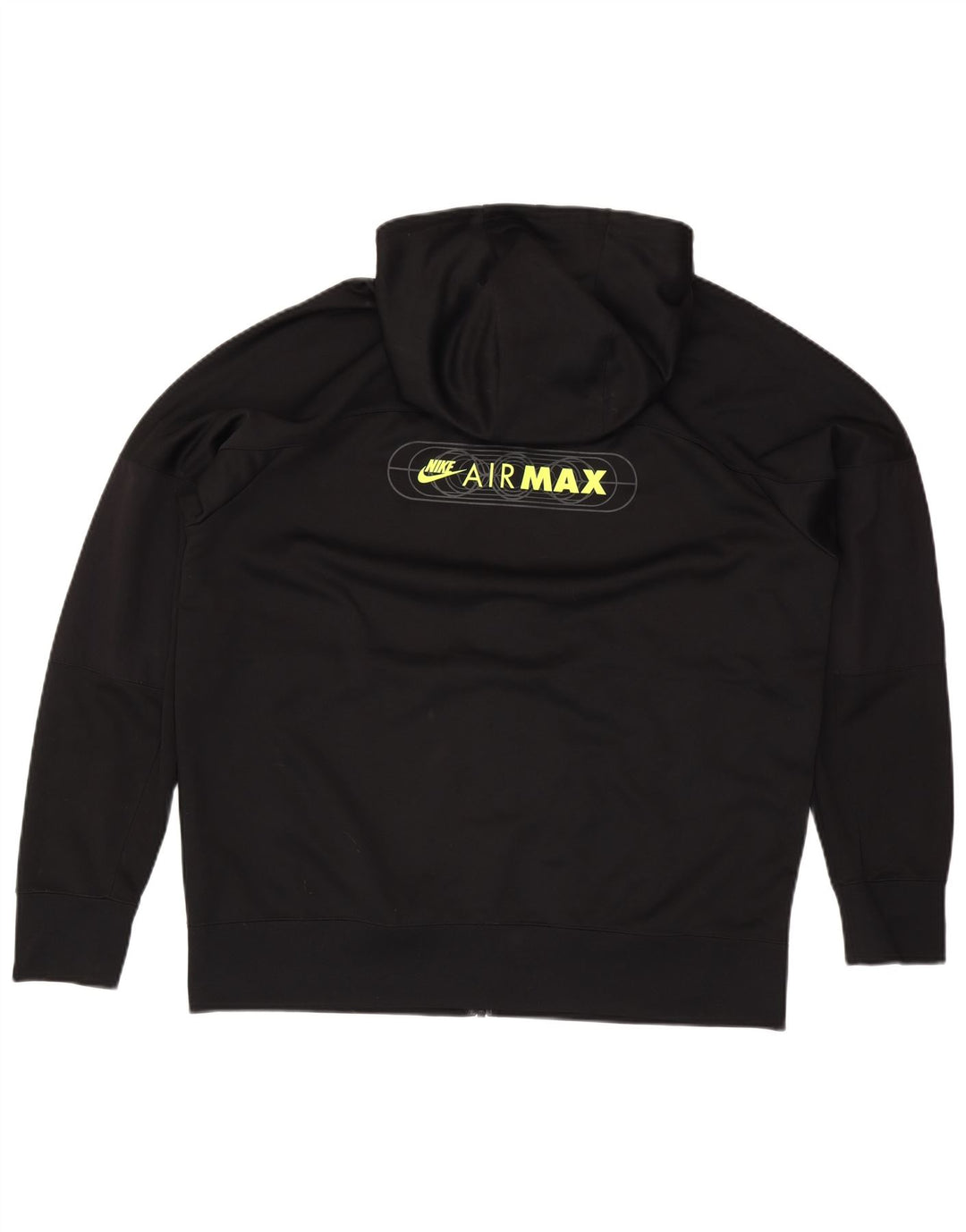 Мужской свитер с капюшоном и молнией с графическим рисунком Nike XL, черный полиэстер