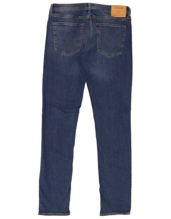 Мужские джинсы скинни с низкой талией Jack & Jones W34 L34, синий хлопок