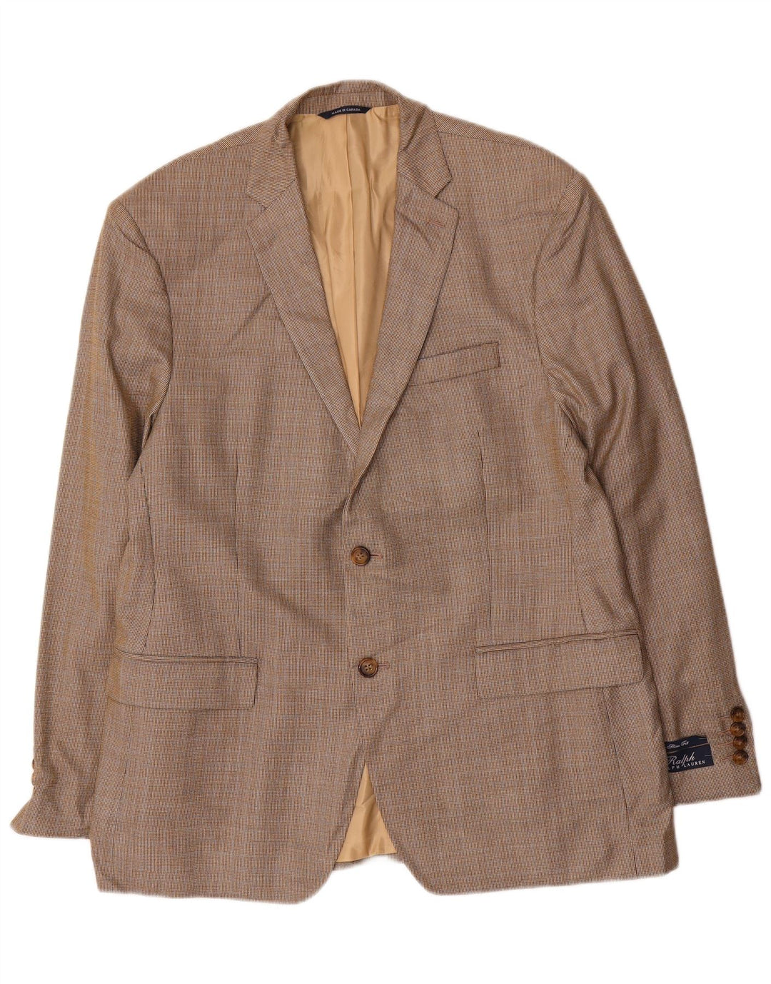 Мужской пиджак на двух пуговицах Ralph Lauren UK 44 XL, коричневый