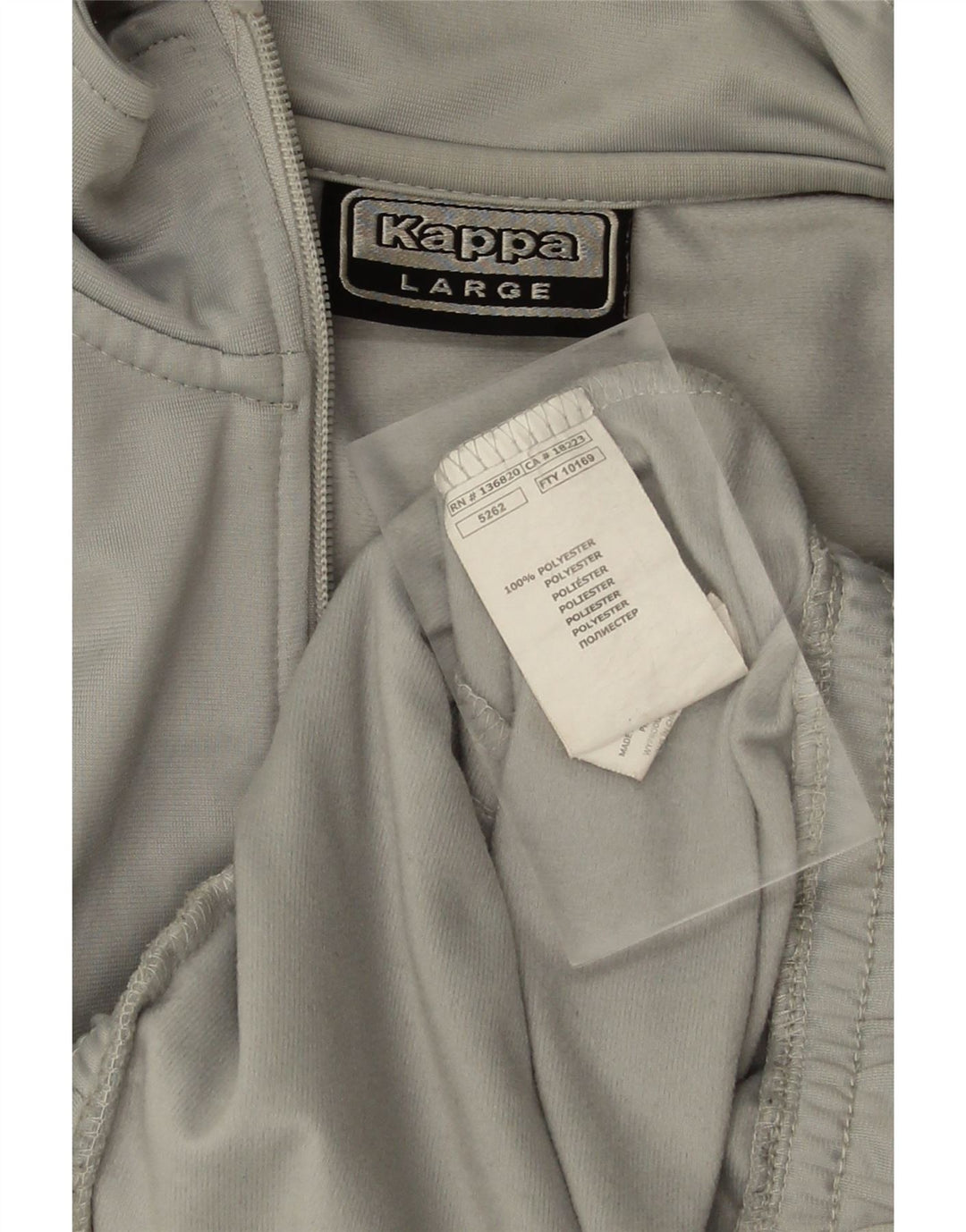 KAPPA Мужской спортивный костюм, верхняя куртка, большой серый полиэстер
