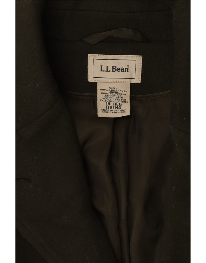 Женское пальто L.L.Bean US 14 XL, хаки, овечья шерсть