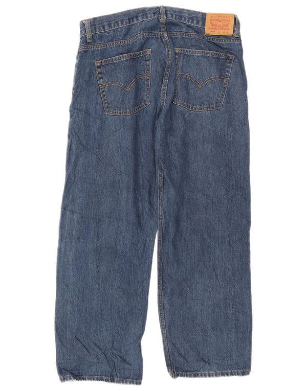 Прямые джинсы свободного кроя Levi's Girls 550 13–14 лет W33 L28 Темно-синие