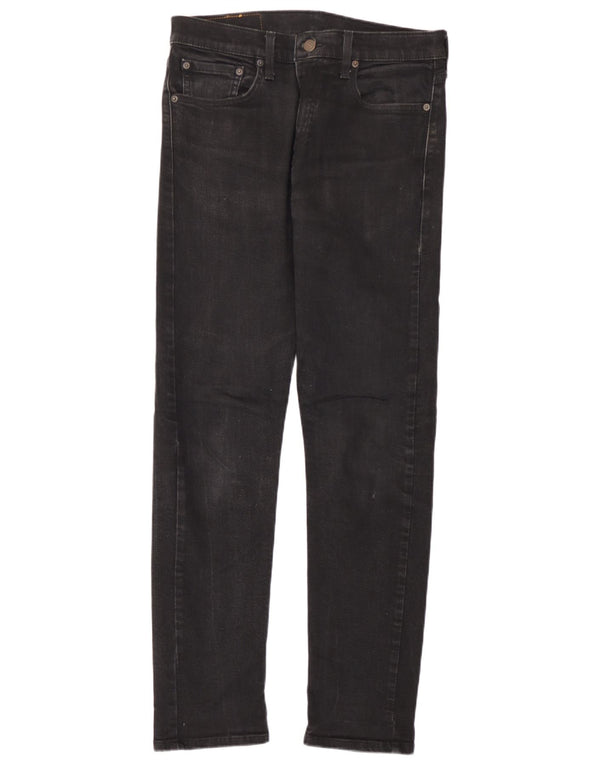 Мужские зауженные джинсы Levi's 512 W32 L31, черный хлопок