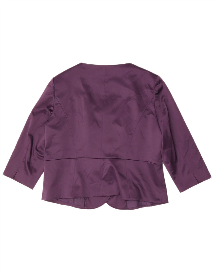 Женское болеро Minuet Petite, Великобритания 18 XL, фиолетовый полиэстер