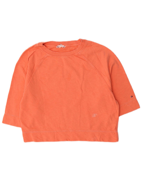 Женский свитер с рукавом 3/4 Tommy Hilfiger UK 14, средний оранжевый