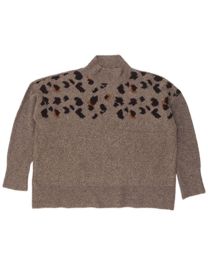 Женский джемпер с высоким воротником Marks & Spencer, Великобритания, 18 XL, серый