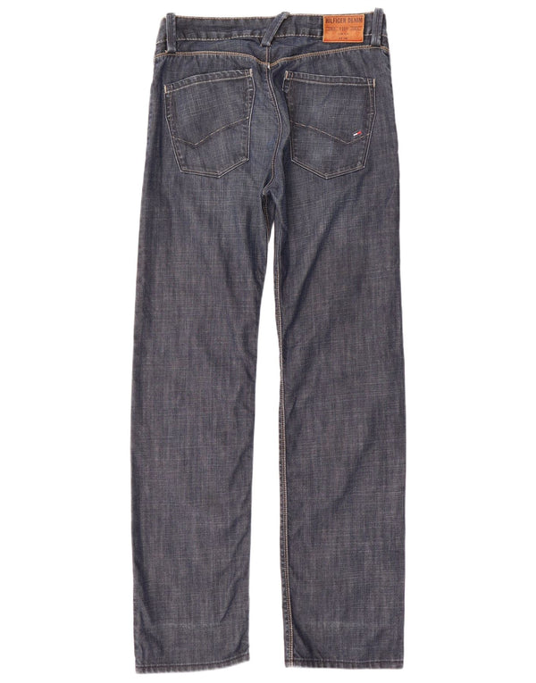 TOMMY HILFIGER Мужские прямые джинсы W30 L34 Темно-синий хлопок