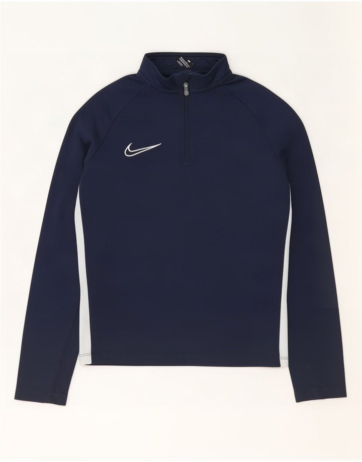 Пуловер спортивный костюм Nike для мальчиков Dri Fit, 8–9 лет, маленький, темно-синий