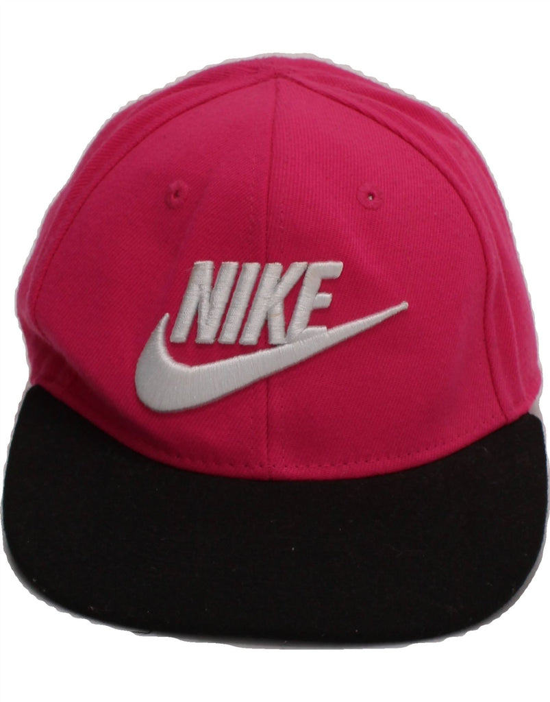 NIKE Girls Graphic Snapback Cap 4-5 Years Pink Colourblock Sports Vintage Nike and Second-Hand Nike from Messina Hembry 