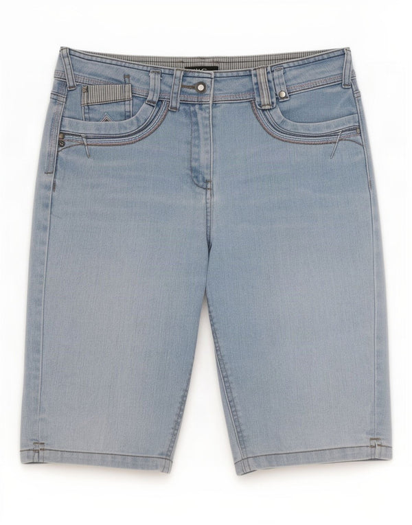 Женские джинсовые шорты M&Co UK 12 Medium W30 Синие, хлопок