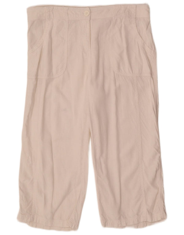 Женские прямые капри Marks & Spencer UK 16, большие W36 L21, белые