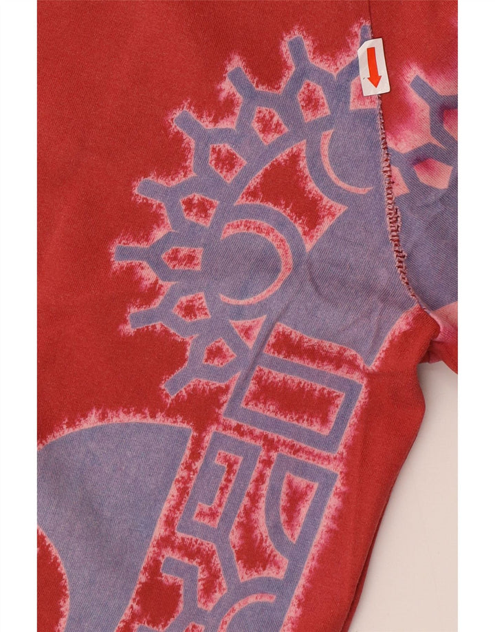 Мужская футболка с рисунком REPLAY, большой красный хлопковый топ